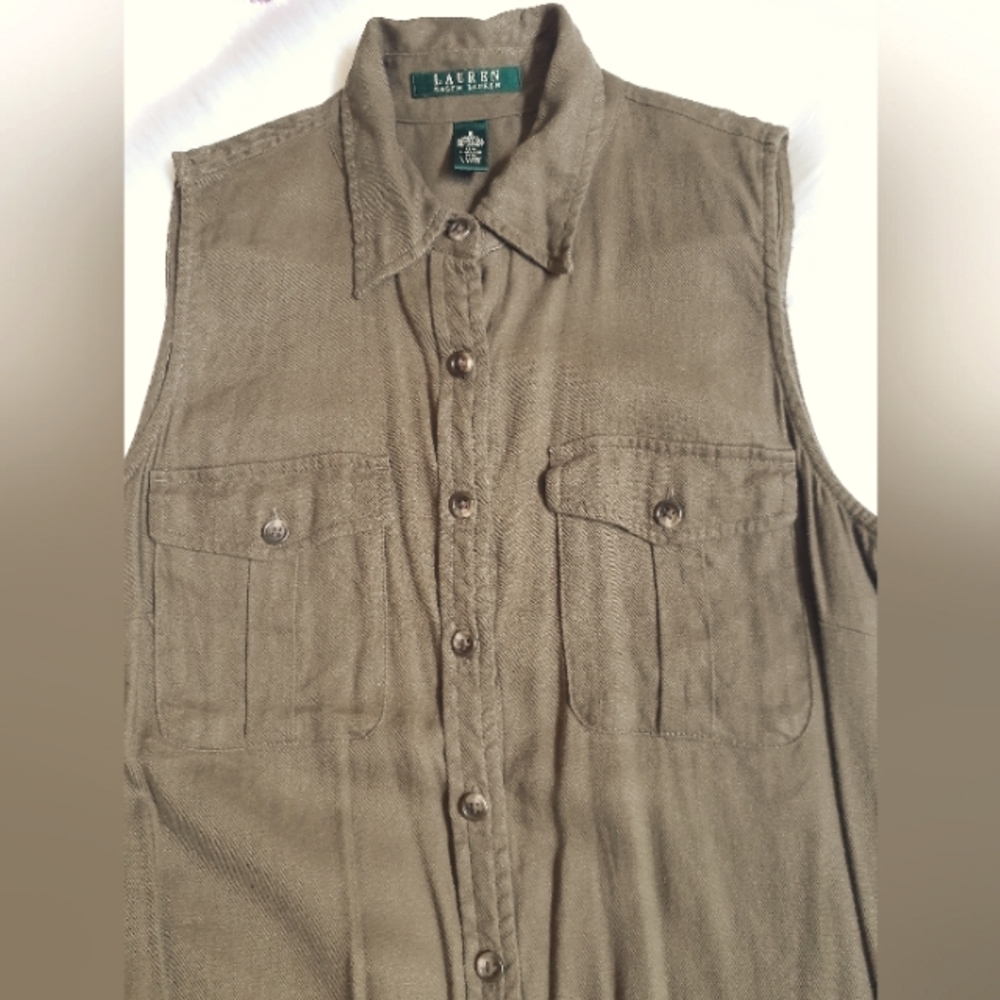 Lauren Ralph Olive Green Romper Size 6